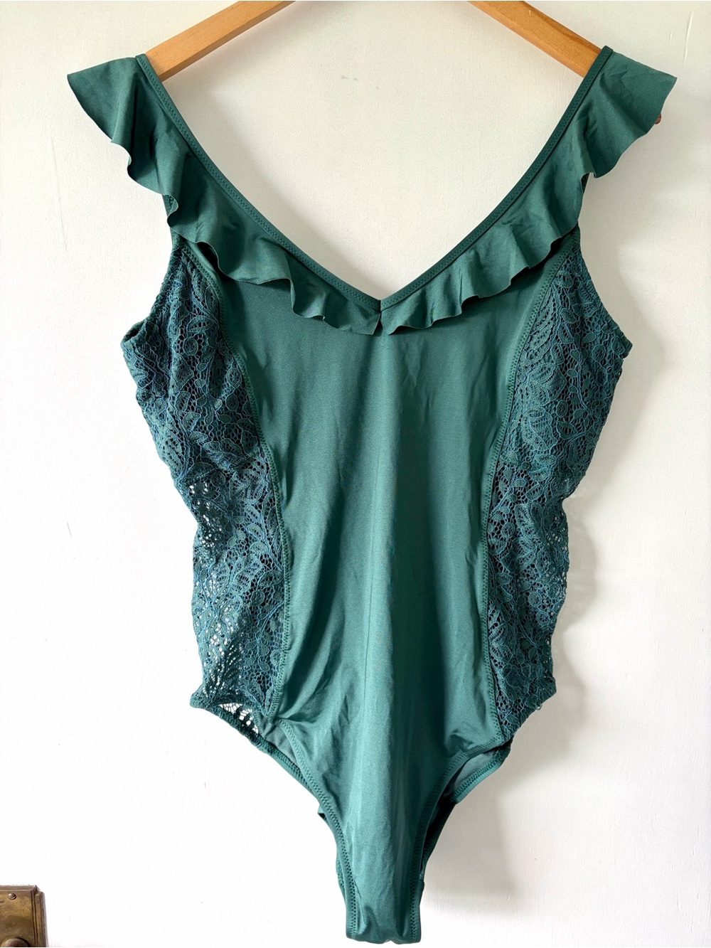 Everyday Sunday Ruffle Lace One Piece Bathing Suit